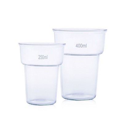 Laboratoriebrug 400 ml Borosilicate 3,3 glaskop gennemsigtigt farvebæger